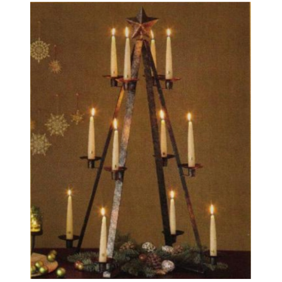 PartyLite Rustykalna Metalowa Choinka Jodełka